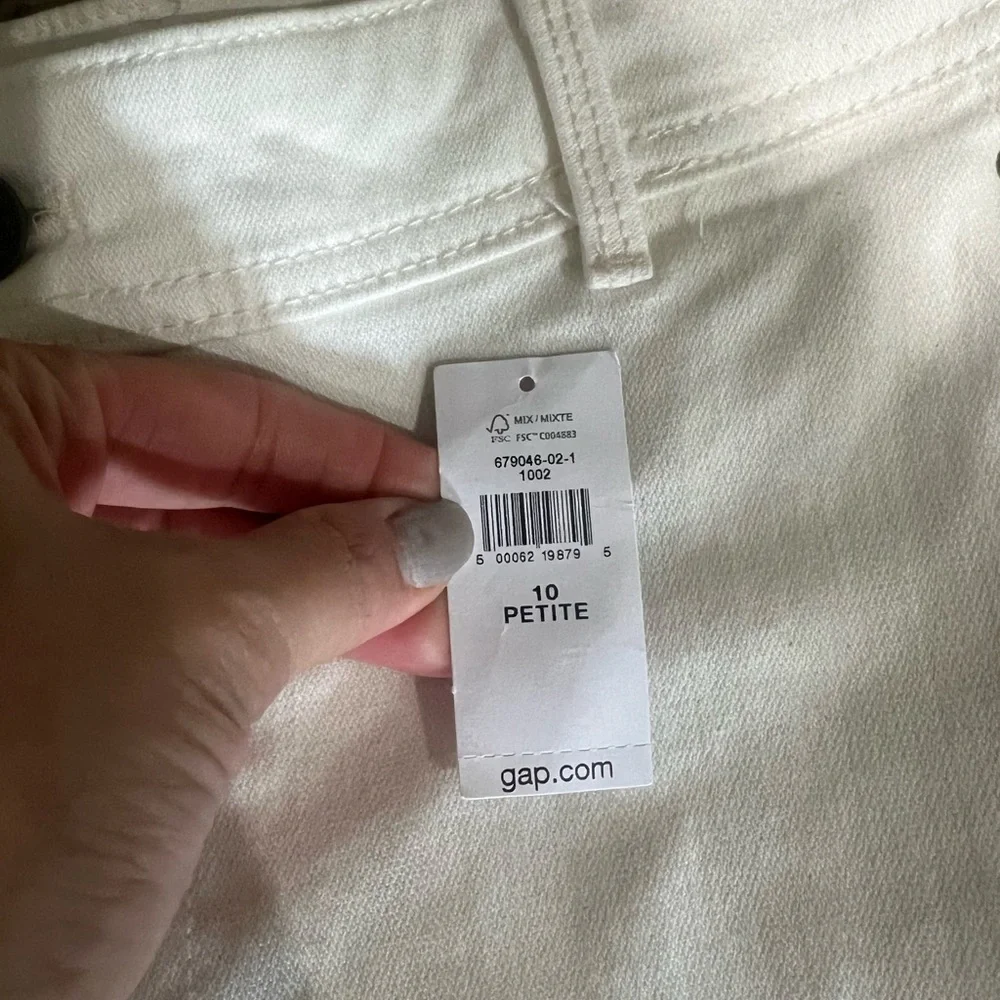 Gap Women's White Barrel Pant - Picture 3 of 4
